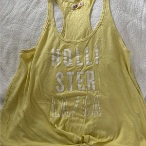 Hollister Yellow Tank Size L